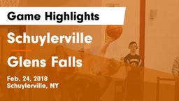 Schuylerville  vs Glens Falls  Game Highlights - Feb. 24, 2018