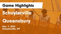 Schuylerville  vs Queensbury  Game Highlights - Dec. 7, 2018