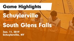 Schuylerville  vs South Glens Falls  Game Highlights - Jan. 11, 2019