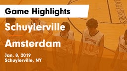 Schuylerville  vs Amsterdam Game Highlights - Jan. 8, 2019