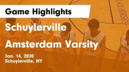 Schuylerville  vs Amsterdam Varsity Game Highlights - Jan. 14, 2020