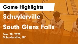 Schuylerville  vs South Glens Falls  Game Highlights - Jan. 28, 2020