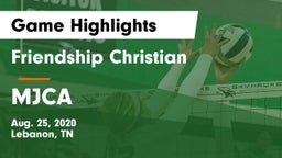Friendship Christian  vs MJCA Game Highlights - Aug. 25, 2020