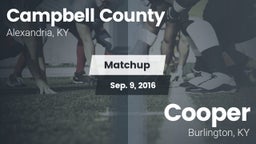 Matchup: Campbell County vs. Cooper  2016