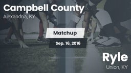 Matchup: Campbell County vs. Ryle  2016