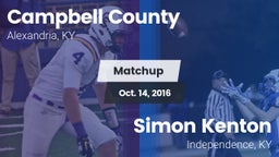 Matchup: Campbell County vs. Simon Kenton  2016
