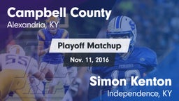 Matchup: Campbell County vs. Simon Kenton  2016