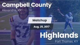 Matchup: Campbell County vs. Highlands  2017
