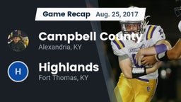 Recap: Campbell County  vs. Highlands  2017