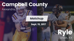 Matchup: Campbell County vs. Ryle  2017