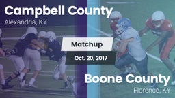 Matchup: Campbell County vs. Boone County  2017