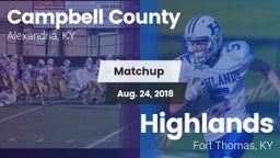 Matchup: Campbell County vs. Highlands  2018