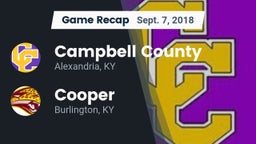 Recap: Campbell County  vs. Cooper  2018
