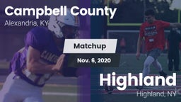 Matchup: Campbell County vs. Highland  2020