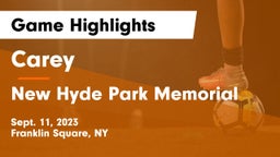 Carey  vs New Hyde Park Memorial  Game Highlights - Sept. 11, 2023