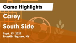 Carey  vs South Side  Game Highlights - Sept. 13, 2023