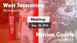 Matchup: West Jessamine High vs. Marion County  2016