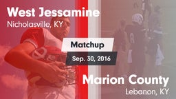 Matchup: West Jessamine High vs. Marion County  2016
