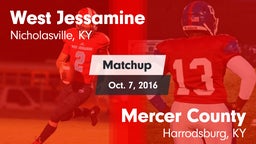 Matchup: West Jessamine High vs. Mercer County  2016