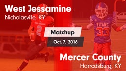 Matchup: West Jessamine High vs. Mercer County  2016