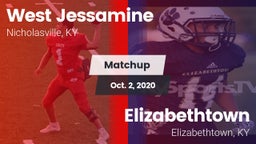 Matchup: West Jessamine High vs. Elizabethtown  2020