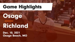 Osage  vs Richland  Game Highlights - Dec. 10, 2021