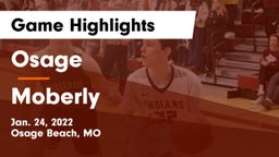 Osage  vs Moberly Game Highlights - Jan. 24, 2022