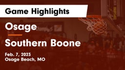 Osage  vs Southern Boone  Game Highlights - Feb. 7, 2023