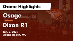 Osage  vs Dixon R1 Game Highlights - Jan. 2, 2024