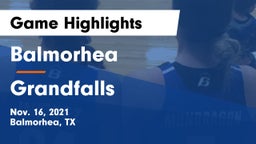 Balmorhea  vs Grandfalls Game Highlights - Nov. 16, 2021