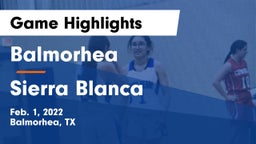 Balmorhea  vs Sierra Blanca  Game Highlights - Feb. 1, 2022