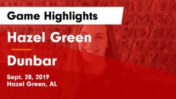 Hazel Green  vs Dunbar Game Highlights - Sept. 28, 2019