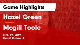Hazel Green  vs Mcgill Toole Game Highlights - Oct. 12, 2019