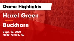Hazel Green  vs Buckhorn  Game Highlights - Sept. 15, 2020