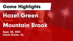 Hazel Green  vs Mountain Brook  Game Highlights - Sept. 30, 2023