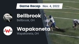 Recap: Bellbrook  vs. Wapakoneta  2022