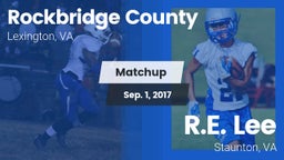 Matchup: Rockbridge County vs. R.E. Lee  2017