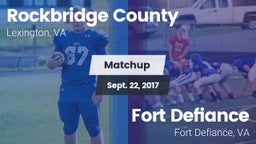 Matchup: Rockbridge County vs. Fort Defiance  2017