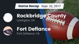 Recap: Rockbridge County  vs. Fort Defiance  2017