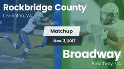 Matchup: Rockbridge County vs. Broadway  2017