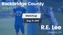 Matchup: Rockbridge County vs. R.E. Lee  2018