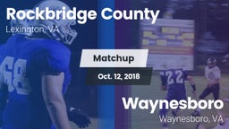 Matchup: Rockbridge County vs. Waynesboro  2018