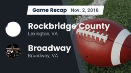 Recap: Rockbridge County  vs. Broadway  2018