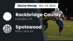 Recap: Rockbridge County  vs. Spotswood  2018