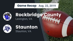 Recap: Rockbridge County  vs. Staunton  2019