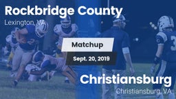 Matchup: Rockbridge County vs. Christiansburg  2019