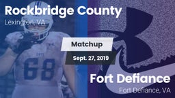 Matchup: Rockbridge County vs. Fort Defiance  2019