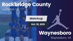 Matchup: Rockbridge County vs. Waynesboro  2019