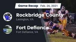 Recap: Rockbridge County  vs. Fort Defiance  2021