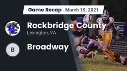 Recap: Rockbridge County  vs. Broadway  2021